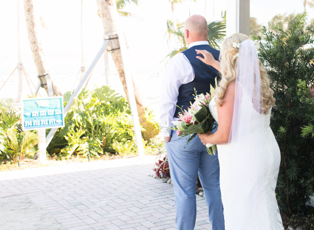 Islander Resort Wedding, Key West Wedding, Claudia Rios Photography, First Look
