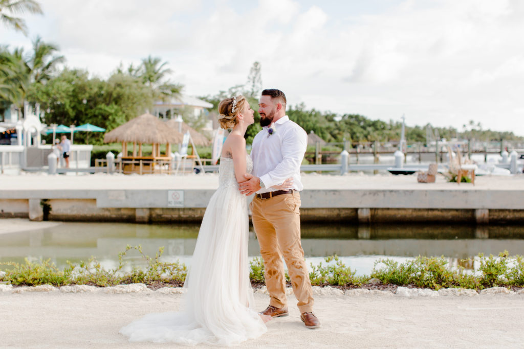 Bayside Inn Key Largo, Bayside Inn Wedding, Key Largo Wedding, First look beach wedding