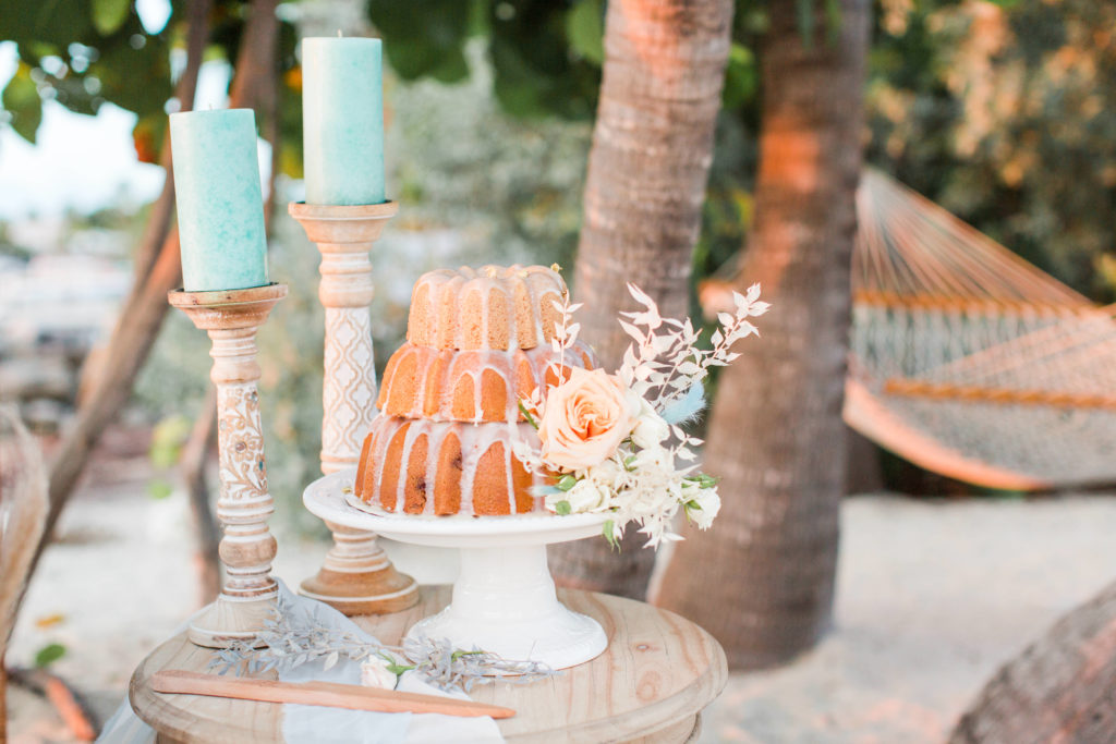 Bayside Inn Key Largo, Bayside Inn Wedding, Key Largo Wedding, Bundt wedding cake