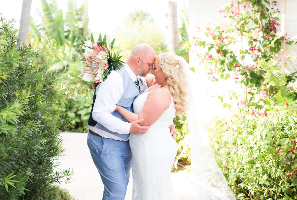 Islander Resort Wedding, Key West Wedding, Claudia Rios Photography, Tropical wedding first look