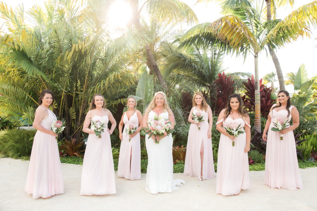 Islander Resort Wedding, Key West Wedding, Claudia Rios Photography, Bridal Party Poses