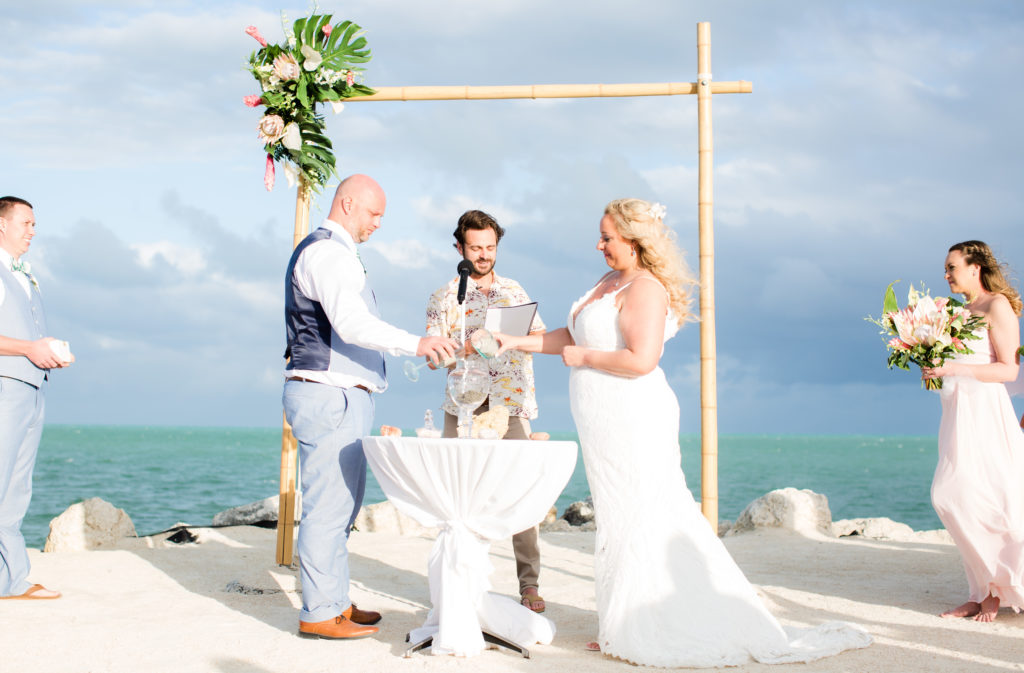 Islander Resort Wedding, Key West Wedding, Claudia Rios Photography, Sand Pouring Ceremony, Beach Wedding Ceremony
