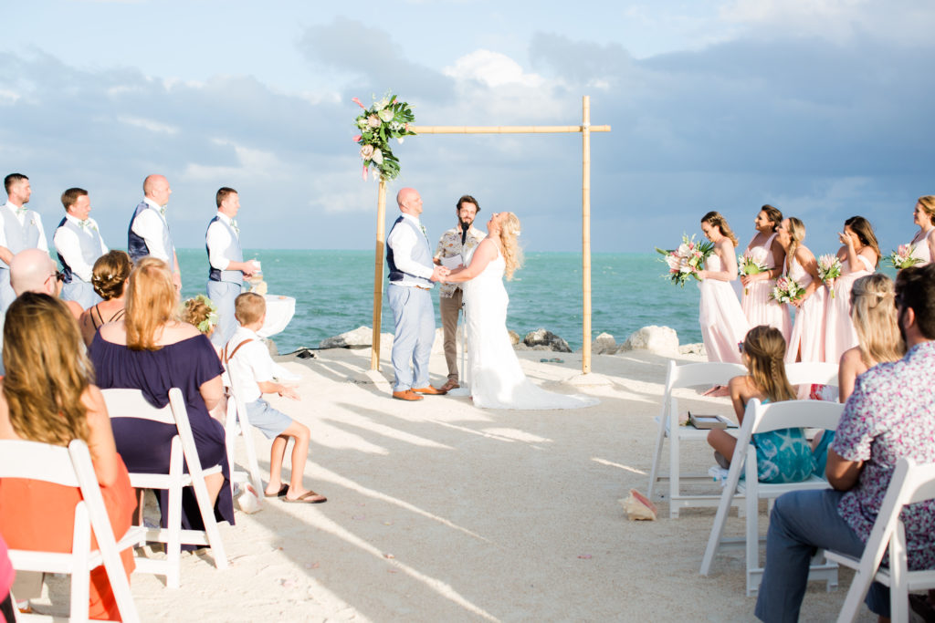 Islander Resort Wedding, Key West Wedding, Claudia Rios Photography, Beach wedding ceremony
