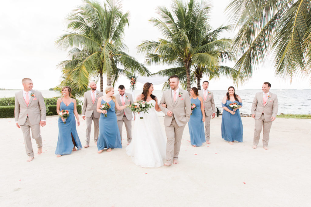 Key Largo Lighthouse Beach Wedding, Key Largo Wedding Photographer, Claudia Rios Photography, Beach Wedding Group Portraits